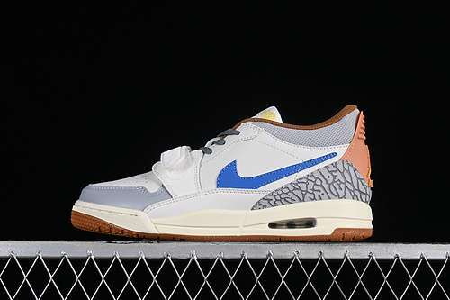 【300】[HF0746-041]-[AIR JORDAN LEGACY AJ312 LOW WHITE/GREY/BROWN/BLUE]-[WOMAN:36-39]-[MAN:40-47.5]