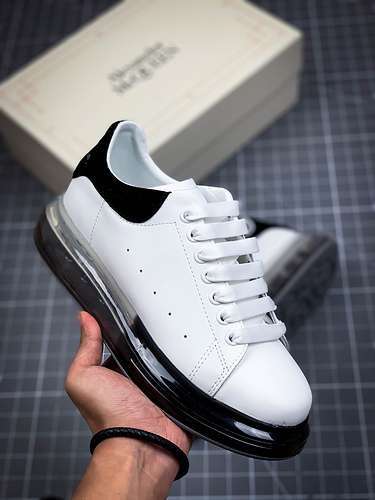 【330】[ALE*XANDER MCQUEEN SOLE SNEAKERS WHITE/BLACK]-[WOMAN:35-39]-[MAN:40-44]