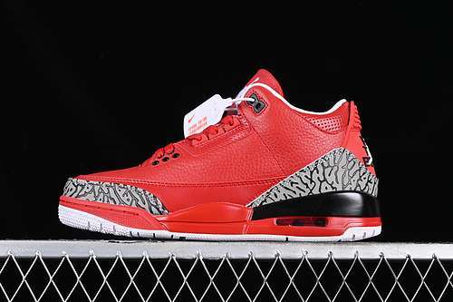 【500】[AJ3-770438]-[DJ KHALED X AIR JORDAN 3 BLACK/RED/GREY]-[MAN:40-47.5]