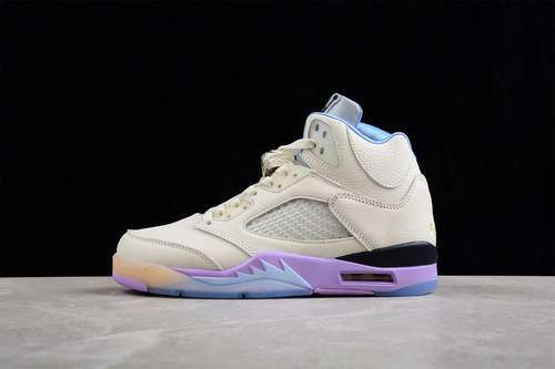 【620】[DV4982-175]-[DJ KHALED X AIR JORDAN 5 RETRO WE THE BEST SAIL/WASHED YELLOW/VIOLET STAR]