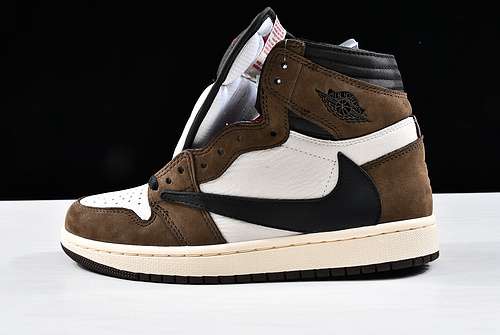 【450】[CD4487-100]-[AIR JORDAN 1 HIGH OG TRAVIS SCOTT SP DARK MOCHA/WHITE]-[WOMAN:36-39]