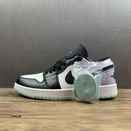 【280】[DM1199-100]-[AIR JORDAN 1 LOW BLACK/MINT GREEN/WHITE]-[WOMAN:36-39]-[MAN:40-46]