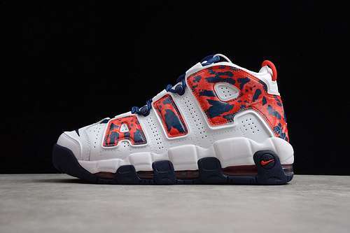 【340】[CZ7885-100]-[AIR MORE UPTEMPO USA TIE-DYE WHITE/BLUE VOID/UNIVERSITY RED]-[UNISEX:36-45]