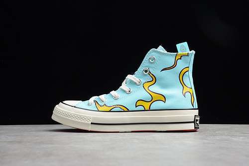 [167279C]-[GOLF LE FLEUR X CHUCK TAYLOR 70S HIGH FLAME BLUE/YELLOW/WHITE]