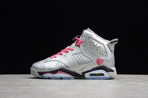 [543390-009]-[AIR JORDAN 6 RETRO GS VALENTINES DAY GREY/PINK/BLACK]-[WOMAN:36-39]