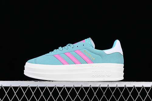 【250】[ID7026]-[ADIDAS ORIGINALS GAZELLE BOLD WHITE/PINK/BLUE]-[WOMAN:36-40]
