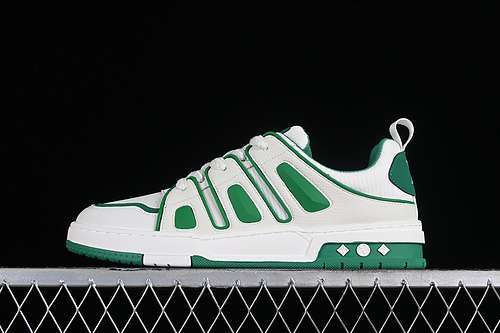 【400】[LOUIS VUITTON SNEAKER LOW WHITE/GREEN]-[MAN:38-44]
