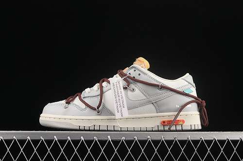 【450】[DM1602-102]-[OW X SB DUNK LOW LOT 46 OF 50 SAIL/NEUTRAL GREY/BROWN]-[UNSIEX:36-47.5]