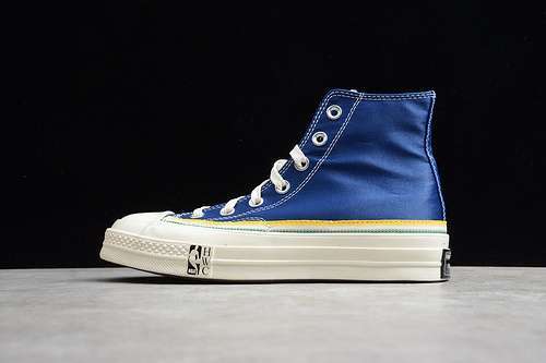 【260】[166815C]-[CHUCK TAYLOR ALL-STAR 70S HI BREAKING DOWN BARRIERS KNICKS BLUE/BOLD MANDARIN]