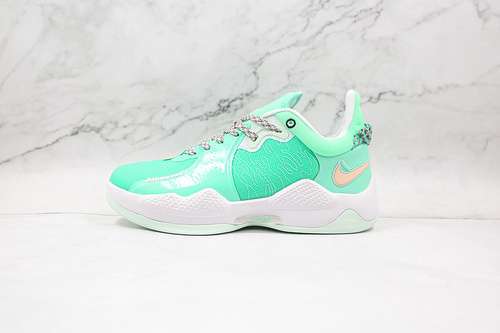 【340】[CW3143-300]-[PG 5 PLAY FOR THE FUTURE GREEN GLOW/GLACIER BLUE/PLATINUM TINT/BARELY GREEN]