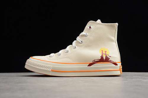 【260】[169398C]-[CHUCK TAYLOR ALL-STAR HIGH BEIGE/ORANGE/BEIGE]-[UNISEX:35-44]