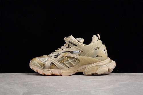 【125】[568615-W3GN5-0102]-[[BA*LEN*CIAGA TRACK 2.0 SNEAKERS BEIGE/BEIGE/BEIGE]-[WOMAN:35-39