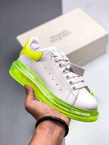 [ALE*XANDER MCQUEEN SOLE SNEAKERS WHITE/FLUORESCENT GREEN]-[WOMAN:35-39]-[MAN:40-44]
