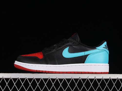 【280】[CZ0775-046]-[AIR JORDAN 1 LOW OG UNC TO CHICAGO BLACK/DARK POWDER BLUE-GYM RED]-[35.5-47.5]