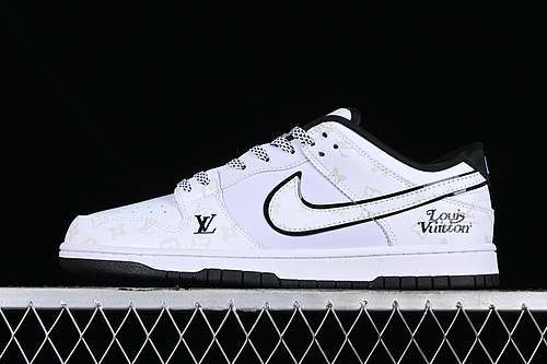 【300】[XH1733-006]-[DUNK LOW SB WHITE/GREY/BLACK]-[WOMAN:36-39]-[MAN:40-45]