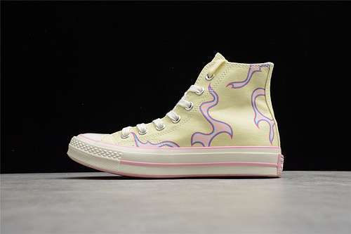 【260】[172398C]-[GOLF LE FLEUR X CHUCK TAYLOR ALL-STAR 70S HIGH FLAME PASTEL YELLOW/ALMOND BLOSSOM]