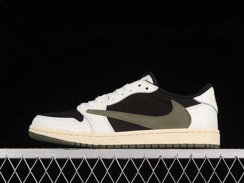【500】[DZ4137-106]-[TRAVIS SCOTT X AIR JORDAN 1 LOW OG SAIL/BLACK/MEDIUM OLIVE]-[MAN:40-47.5]