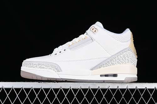 【320】[FJ9479-100]-[AIR JORDAN 3 CRAFT IVORY WHITE/GREY/YELLOW]-[WOMAN:36-39]-[MAN:40-46]