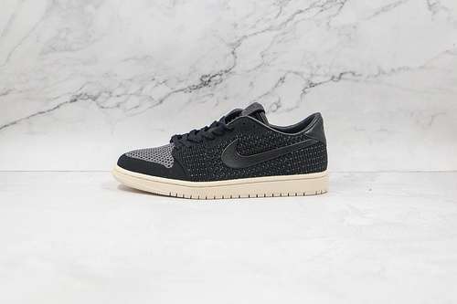 【300】[AH4506-010]-[AIR JORDAN 1 LOW FLYKNIT SHATTERED BACKBOARD BLACK/BLACK/GUAVA ICE]-[MAN:40-45]