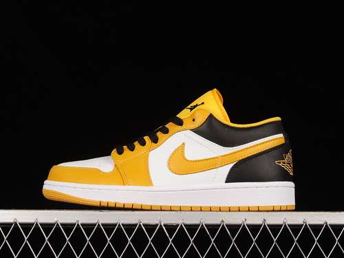 【280】[553558-701]-[AIR JORDAN 1 LOW UNIVERSITY GOLD/WHITE/BLACK]-[WOMAN:36-39]-[MAN:40-47.5]