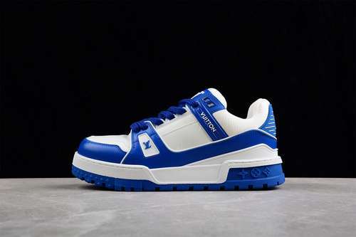 【730】[L*V TRAINER SNEAKERS DARK BLUE/WHITE/DARK BLUE]-[WOMAN:35-40]-[MAN:39-45]