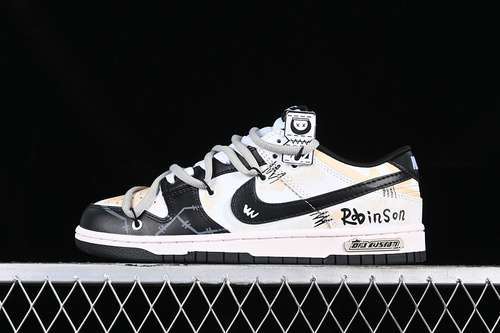【310】[DD1391-100]-[DUNK LOW SB WHITE/BLACK]-[WOMAN:35-39]-[MAN:40-46]