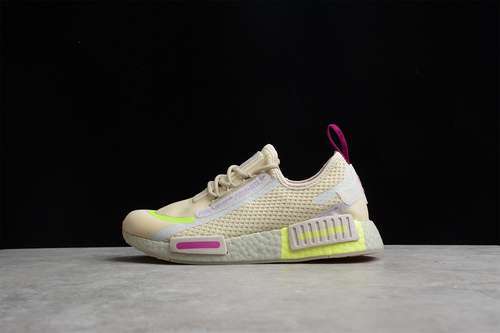 【290】[FX6935]-[NMD_R1 SPECTOO SHOES ALUMINUM/HI-RES YELLOW/VIVID PINK]-[WOMAN:36-40]