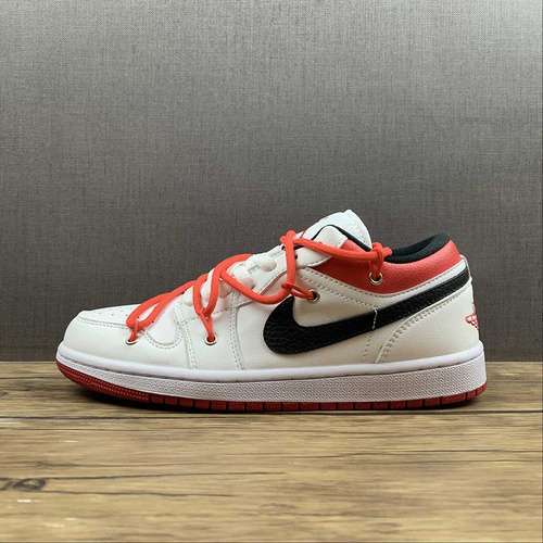 【320】[553558-118]-[JORDAN 1 LOW WHITE/UNIVERSITY RED/BLACK]-[WOMAN:36-39]-[MAN:40-46]