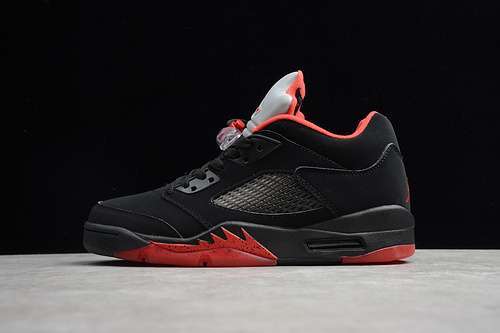 【400】[819171-001]-[AIR JORDAN 5 RETRO LOW ALTERNATE 90 BLACK/GYM RED-METALLIC HEMATITE]