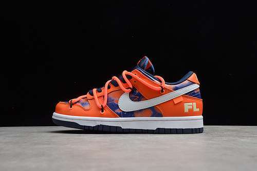 【360】[DD0856-801]-[OW SB DUNK LOW X FUTURA ORANGE/WHITE/NAVY BLUE]-[WOMAN:36-39]-[MAN:40-45]