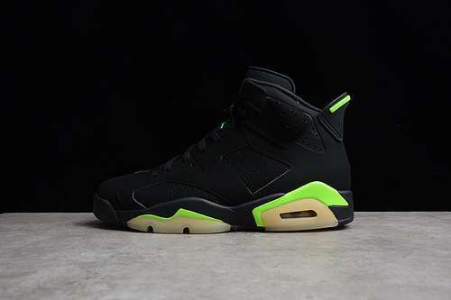 【550】[CT8529-003]-[AIR JORDAN 6 RETRO BLACK/BLACK/ELECTRIC GREEN]-[MAN:40-47]