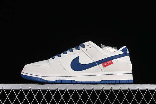 【360】[DQ1098-335]-[SUPREME SB DUNK LOW WHITE/GREY/BLUE]-[WOMAN:36-39]-[MAN:40-45]
