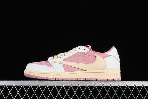 【270】[DM7866-600]-[TRAVIS SCOTT X AIR JORDAN 1 LOW OG WHITE/PINK]-[WOMAN:36-39]-[MAN:40-45]