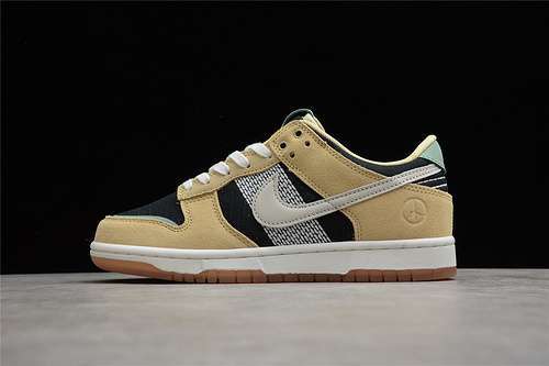 【400】[DJ4671-294]-[SB DUNK LOW ROOTED IN PEACE PALE VANILLA/SAIL-BLACK-SILVER PINE]-[UNISEX:36-47]
