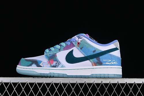 【430】[HF6061-400]-[FUTURA LABORATORIES X DUNK LOW SB BLEACHED AQUA/GEODE TEAL/WHITE]-[UNISEX:36-48]