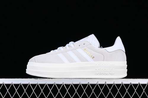 【250】[HQ6893]-[ADIDAS WMNS GAZELLE BOLD GREY TWO/CLOUD WHITE/CORE WHITE]-[WOMAN:36-40]