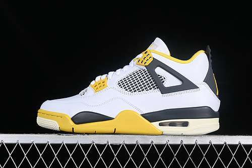 【430】[AQ9129-101]-[AIR JORDAN 4 RETRO VIVID SULFUR WHITE/COCONUT MILK/VIVID SULFUR]-[MAN:40-47.5]