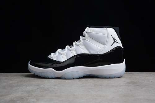 【450】[378037-100]-[AIR JORDAN 11 RETRO CONCORD 2018 WHITE/BLACK-DARK CONCORD]-[MAN:40.5-47.5]