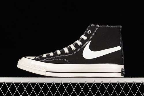 【250】[162050C]-[CHINATOWN MARKET X N*K X CHUCK TAYLOR ALL-STAR HIGH 70S BLACK/BLACK/WHITE]