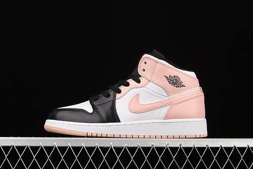 【320】[554725-133]-[AIR JORDAN 1 MID GS WHITE/BLACK/CRIMSON TINT]-[WOMAN:35.5-39]-[MAN:40-46]