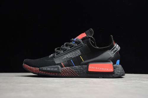【300】[FY1452]-[NMD_V2 SHOES CORE BLACK/RED/BLUE]-[WOMAN:36-39]-[MAN:40-45]