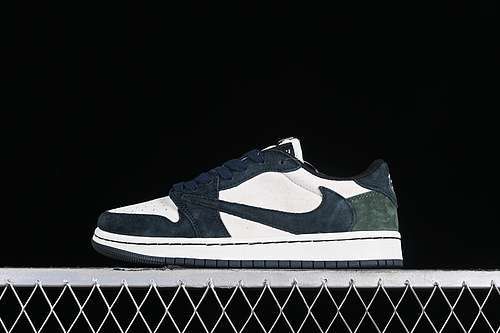 【380】[DM7866-819]-[TRAVIS SCOTT X AIR JORDAN 1 LOW OG WHITE/GREEN/BLUE]-[WOMAN:36-39]-[MAN:40-47.5]