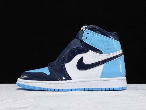 [CD0461-401]-[GET AIR JORDAN 1 HIGH OG UNC PATENT LEATHER OBSIDIAN/BLUE/WHITE]-[MAN:40-46]-[OG00256]