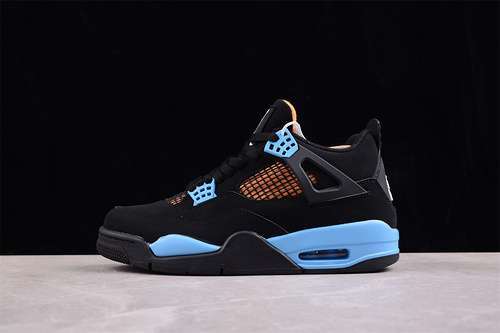 【340】[AQ9129-003]-[AIR JORDAN 4 RETRO BLACK/BLUE]-[WOMAN:36-39]-[MAN:40-47.5]