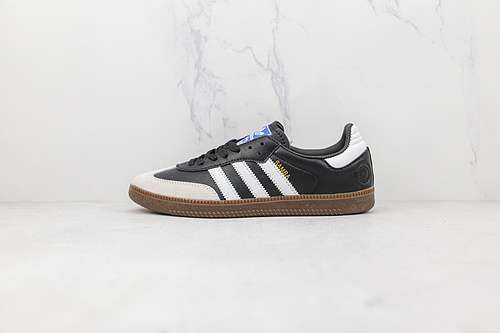 【250】[FX9042]-[SAMBA VEGAN SHOES FOOTWEAR WHITE/CORE BLACK-GUM]-[MAN:39-45]