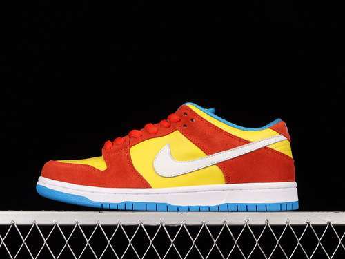【330】[BQ6817-602]-[DUNK LOW PRO SB &#x27;BART SIMPSON&#x27;HABANERO RED/WHITE/BLUE HERO]-[UN
