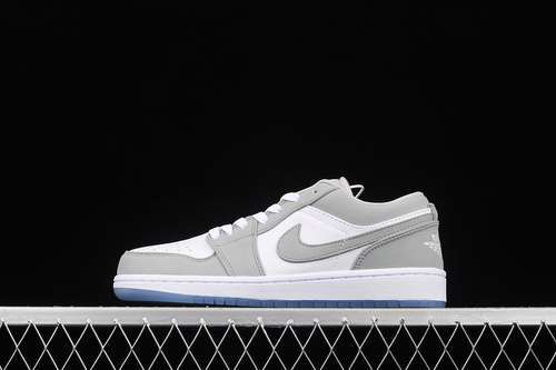 【300】[DC0774-105]-[AIR JORDAN 1 LOW WHITE/WOLF GREY/ALUMINUM]-[WOMAN:36-39]-[MAN:40-46]