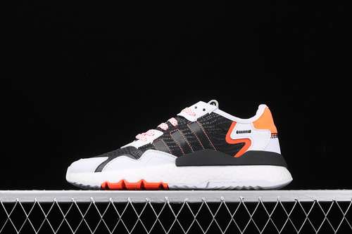 【300】[FU6842]-[NITE JOGGER 2019 SHOES CLOUD WHITE/CORE BLACK/SOLAR ORANGE]-[WOMAN:36-39]-[MAN:40-45]