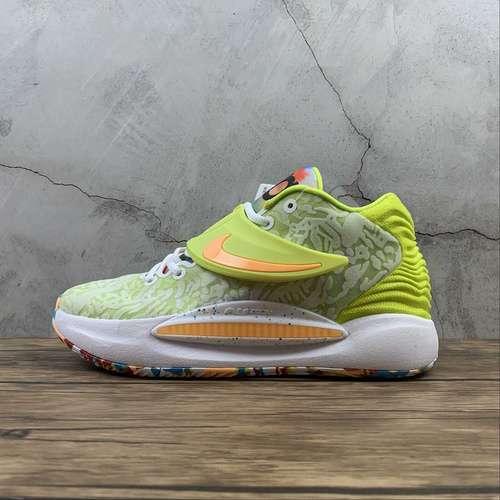 【380】[CZ0170-101]-[KD 14 EP CYBER WHITE/LIME GREEN-MULTI-COLOR]-[MAN:40-46]