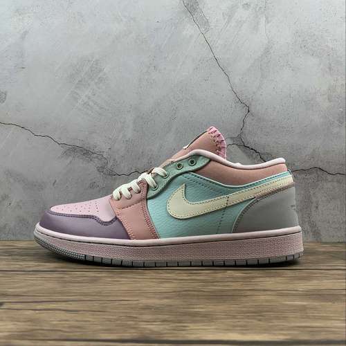 【300】[DJ5196-615]-[AIR JORDAN 1 LOW MULTI PASTEL WHITE/MULTI-COLOR]-[WOMAN:36-39]-[MAN:40-45]